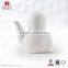 embooss pure white inch ceramic sauce pot
