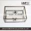 homeidea metal glass jewelry box