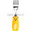 1 set high quality kid stainless steel knife fork spoon cartoon children Western-style food tableware Suit