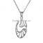 925 sterling silver jewelry zicron fashion hollow lucky horse design pendant necklace