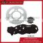 OEM Manufacturer of 45# Steel Motorcycle Big and Small Sprocket Chain set