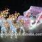 Deer,Carriage,Santa Claus,Christmas Sleigh Decoration