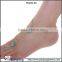 China wholesale fashion hot selling silver chains double turquoise bead anklet