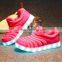 Hot sale LED sport shoes for kids , PU+Rubber Light shoes for Children running,USB Charger Led sneaker shoes boys and girls !