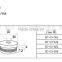 stainless steel fitting end-cap cover flange wall bracket
