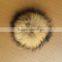 Hot sale raccoon fur pompoms/raccoon fur ball/fur pom poms raccoon KZ151006                        
                                                Quality Choice