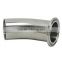 A316L Stainless Sanitary Pipe Fitting L2km Clamped and Welded Elbow Schedule 10