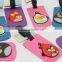 bulk printing fancy monkey rubber animal luggage tags