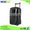 Outdoor wireless mic trolley wheels speaker with handle