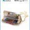 Purse Wallet Design Zipper Case for iPhone 6S with Shoulder Chain Strap