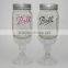 16 oz thick stem wine glass for party redneck wine glass ball mason jar with packaging