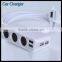 3 Socket Cigarette Lighter Adapter Portable 4 Port Usb Car Charger Ce Rohs