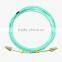 10Gb multimode 50/125 OM3 coring LC Aqua duplex fiber optic patch cord/patch cable/patch lead