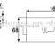 GL-05LD Zinc alloy center glass door handles locks , frameless sliding glass door double locks with key