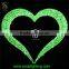 Dreamlike fancy big pink heart shape led light with 2m height