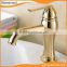 New Design Products Antique brass golden hand wash basin mixer