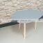nice grey egg shape hotsale wholesale decorative wooden table