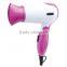 Foldable travel hair dryer with dual voltage 1000-1400W mini hair dryer