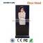 Large size full HD Indoor and outdoor 46 inch floor standing ultra thin advertising led TV display with wheels
