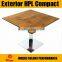12mm anti-uv outdoor hpl laminate for furniture