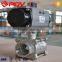 high quality 3pieces pneumatic ball valve with limit switch