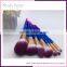 color shine makeup brushes 7PCS makeup spiral brushes