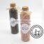 350ML Glass Spice Jar With Woodern Cork Beautiful Raffia Bowknot