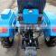 12/15hp mini four wheel tractor with tiller, plough, trailer