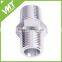 NPT Male Fitting Coupler Straight Male 3/8" NPT to Male 3/8" NPT Blue