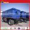2 axle 15-30ton side wall dumper self unloading full trailer draw bar truck trailer