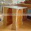 Modern style glass top hand carved marble base dining table