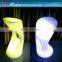 cheap plastic stools with color change by remote control