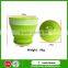 Healthy Life Sedex And SOS Grade Eco-friendly Baby Colorful Silicone Folding Cup