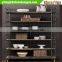 Metal&Wood mixed kitchenware storage shelf