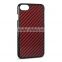 Best selling red carbon fiber mobile phone case back cover for iPhone7