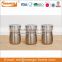 Stainless steel airtight storage metal small round food coffee canister with lid