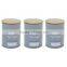 Set of 3 Vintage Tea Coffee Sugar Kitchen Storage Jar