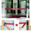 Retractable belt barrier movable in both outdoor and indoor