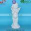 White Glazed Ceramic Standing Angel for Christmas Decor and Home Decor