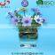 BSCI Audit Factory Silver plating Ceramic Square planter with saucer