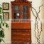 Classic Reproduction Solid Wood Regence Library Bookcase with Writing Table Desk Bureau BF11-05183a