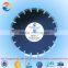 Circular diamond cutting saw blade for asphalt over concrete roadway