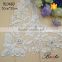 Elegant pearl embroidery designs pearl lace flower applique for ladies clothes