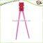 Safe melamine pig shape pink chopstick For Kid