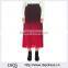 Customized Lady's Apparel Latest High-rise Elastic Waist Pleated Woven Maxi Skirt(DQM003S)