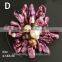 Handmade multi layer organic natural freshwater pearls flower brooch wholesale