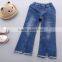 S33430W Girls Denim Pants Baby Jeans Soft Side Leg Trousers