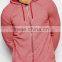 2017 Spring China OEM tshirt with hood Men's Light heather color heather red