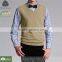 Handmade knitting sweaters,V ncek men's sleeveless sweater