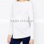 100% Cotton Long Sleeve Fashion Knitted Fabric o Neck Maternity Top Clothes